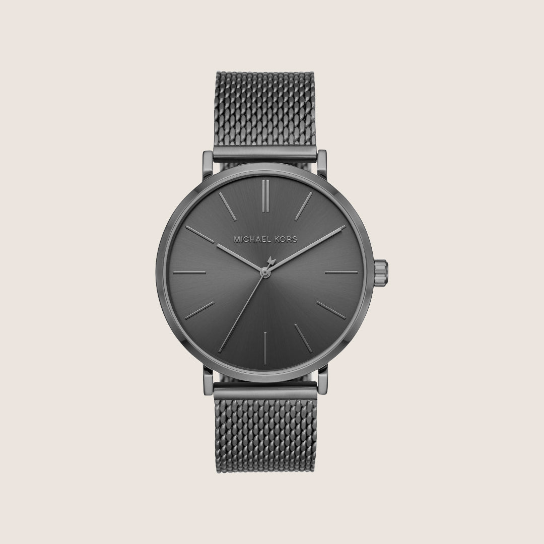 Michael Kors Men's Auden Gunmetal Dial Gunmetal Stainless Steel Bracelet Watch MK7151