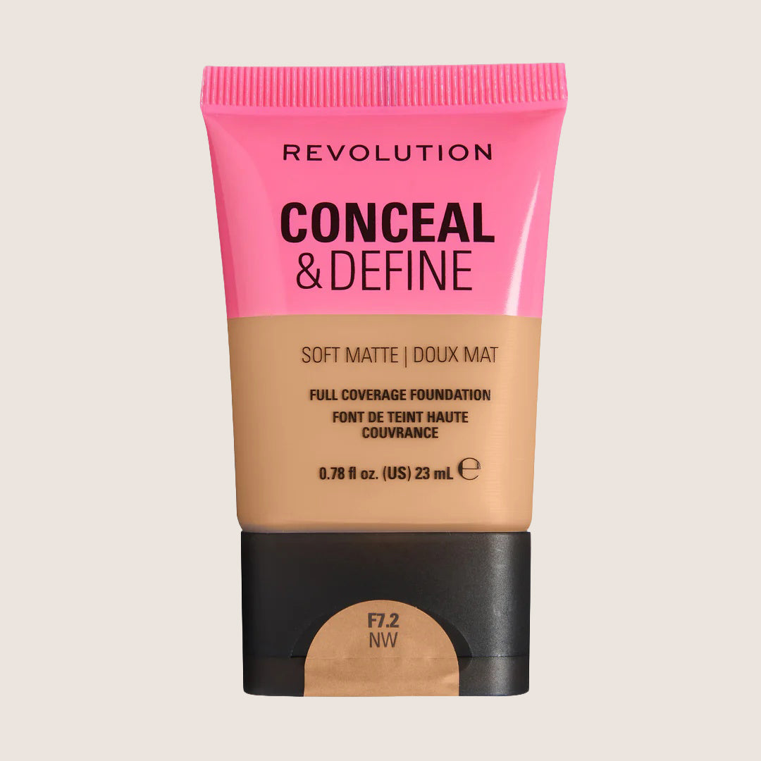 Revolution Conceal & Define Soft Matte Tube Foundation Flawless Base