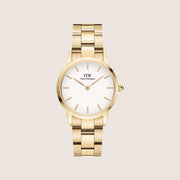 Daniel Wellington Women's Iconic Link Gold White Dial Watch DW00100567
