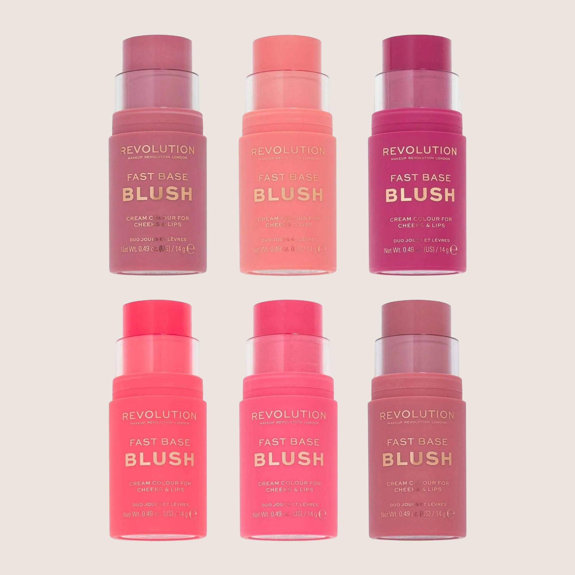 Revolution Fast Base Blush Stick Pigmented Flush