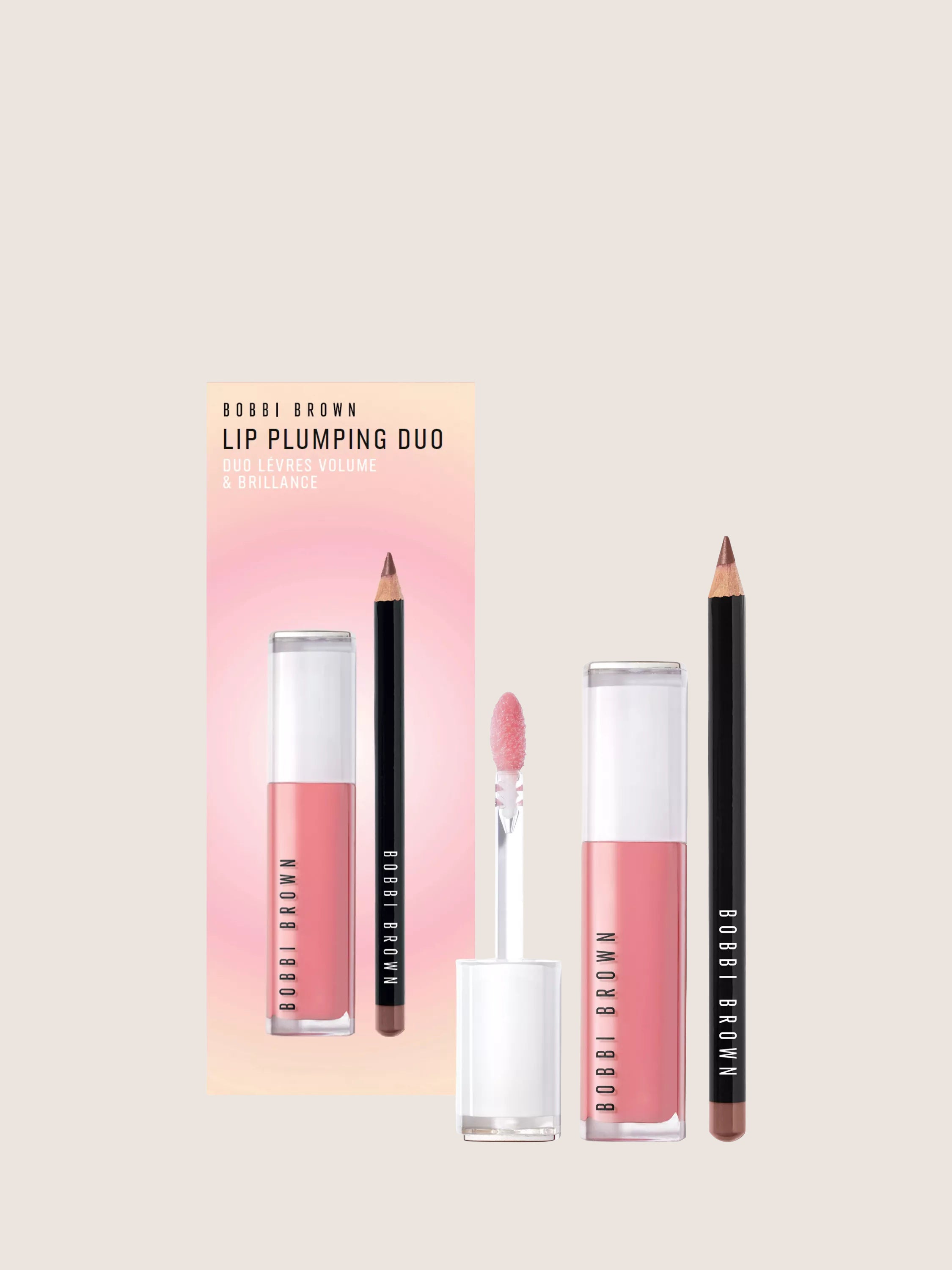 Bobbi Brown Lip Plumping Duo Makeup Gift Set 6ml
