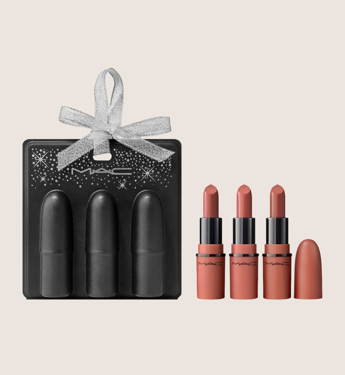MAC Teddy Party Mini Lip Trio Beauty Gift Set For Her