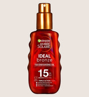 Garnier Ambre Solaire Ideal Bronze Sun Cream Oil Spray SPF 15 150ml