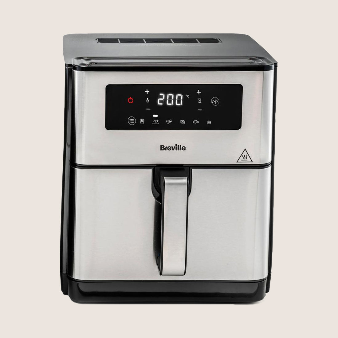 BREVILLE XL 9L Digital VDF131 Air Fryer 6 Presets 9L - Black & Stainless Steel