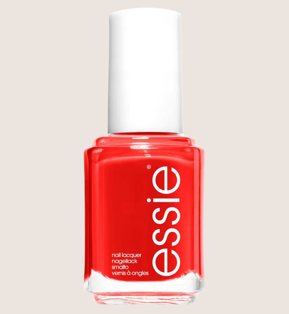 Essie Nail Polish 63 Too Too Hot Rich Sizzling Red Colour, Original High Shine and High Coverage Nail Polish Premium Quality 13.5 ml
