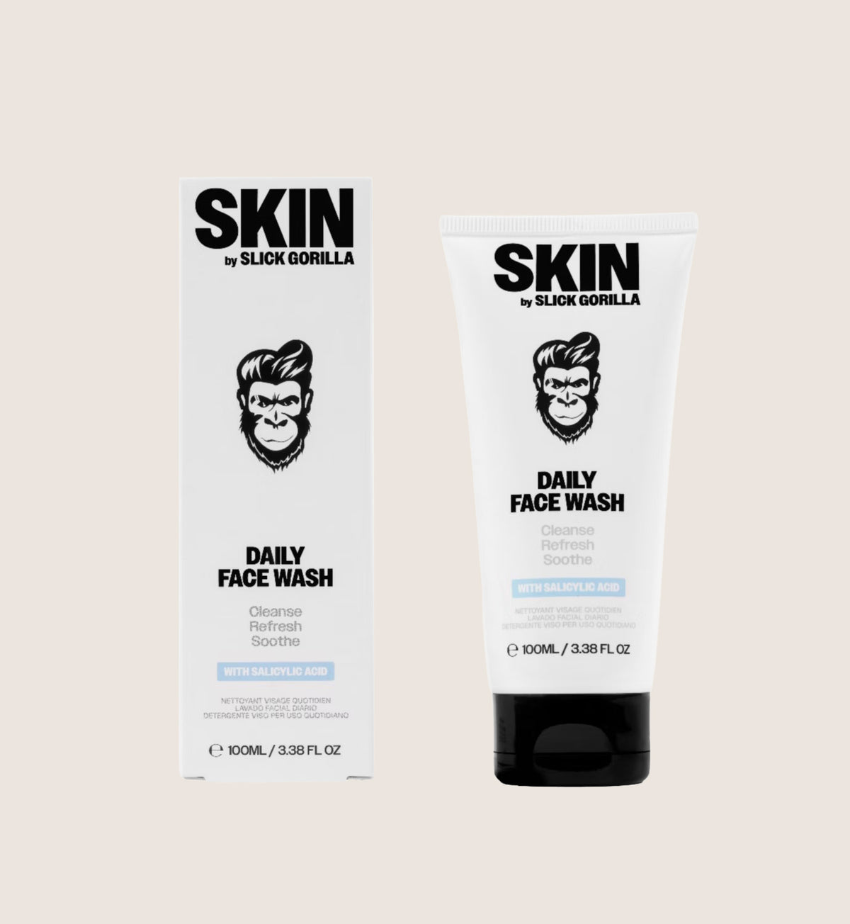 Skin By Slick Gorilla Daily Face Wash Gentle Foaming Gel Cleanser 100ml