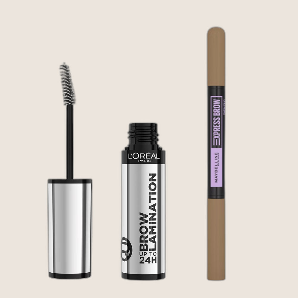 L'Oréal Paris Infallible Brow Lamination & Maybelline Express Brow Duo Dark Blonde