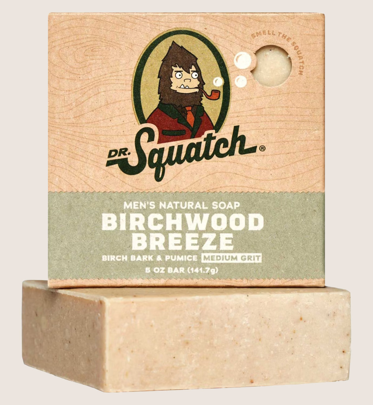 Dr. Squatch Birchwood Breeze Soap Bar Birch Bark & Pumice 141.7g