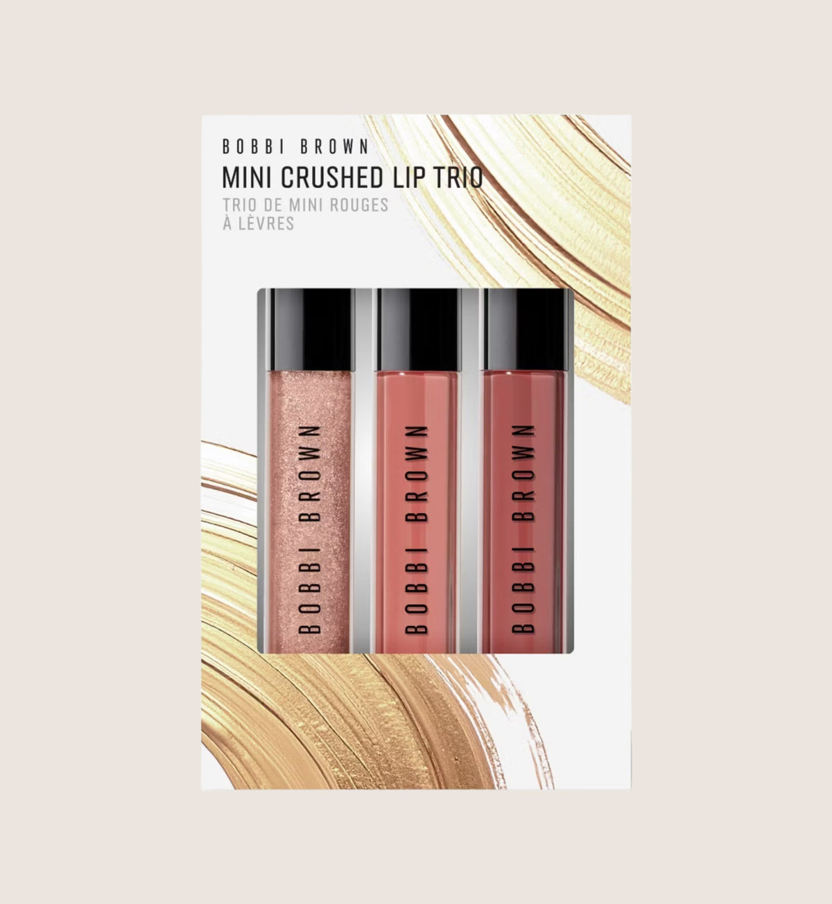 Bobbi Brown Mini Crushed Lip Trio Holiday Sheer Beauty Gift Set For Her