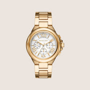 Michael Kors Women's Camille Chronograph White Dial Watch MK7270