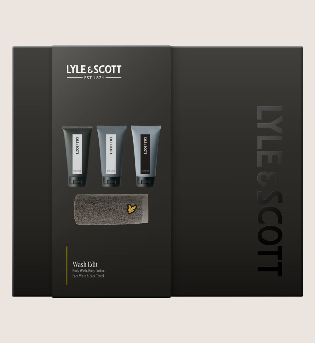 Lyle & Scott Wash Edit Gift Set - Body Wash, Body Lotion, Face Wash & Face Towel
