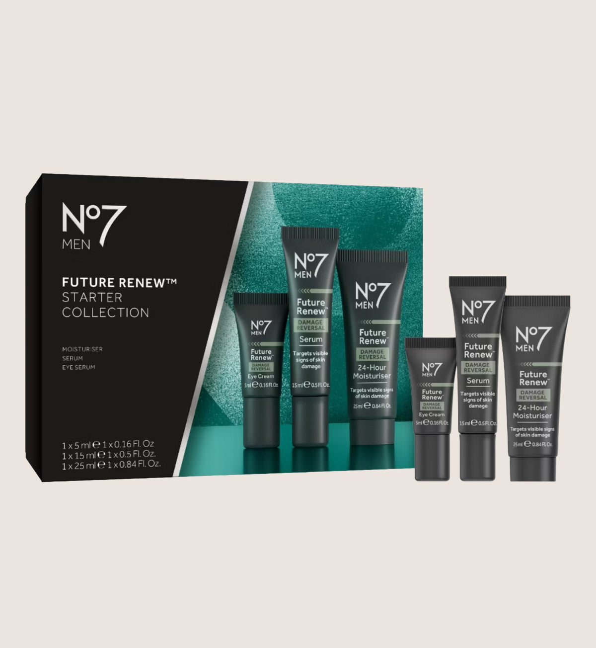 No7 Men Future Renew Starter Collection - 3 Piece Anti-Ageing Skincare Set