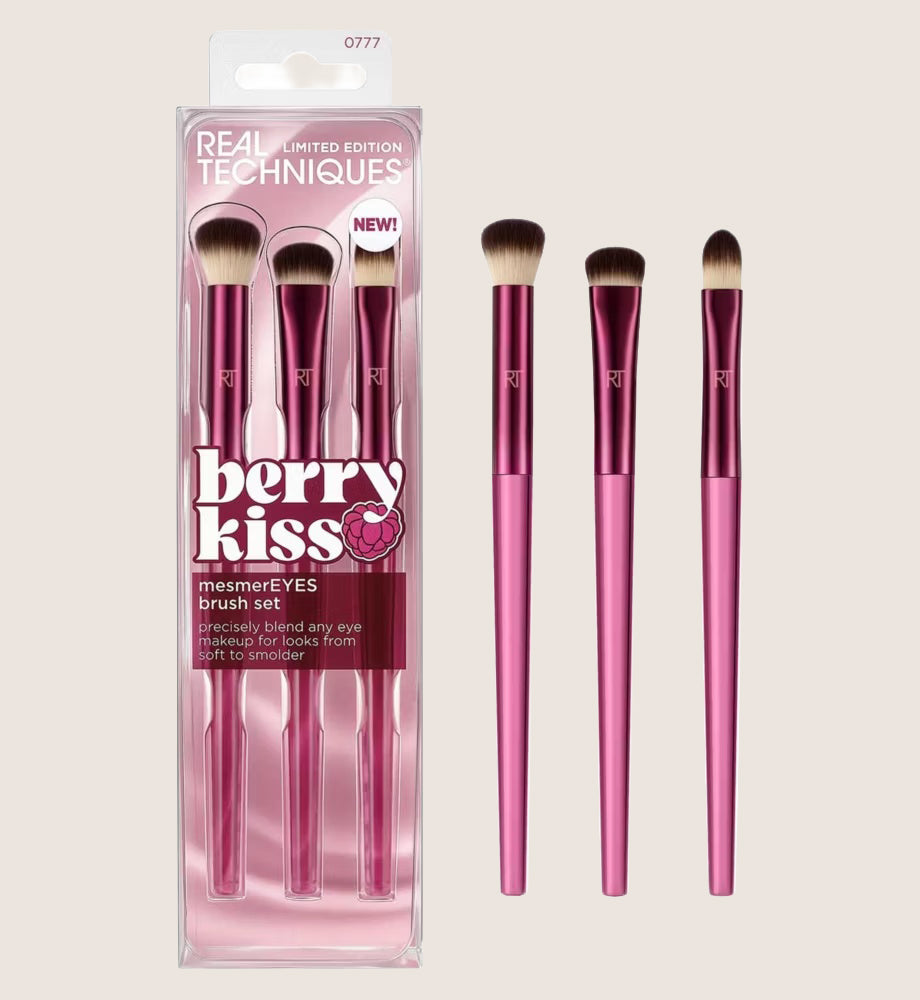 Real Techniques Berry Kiss Limited Edition Mesmereyes Brush Set
