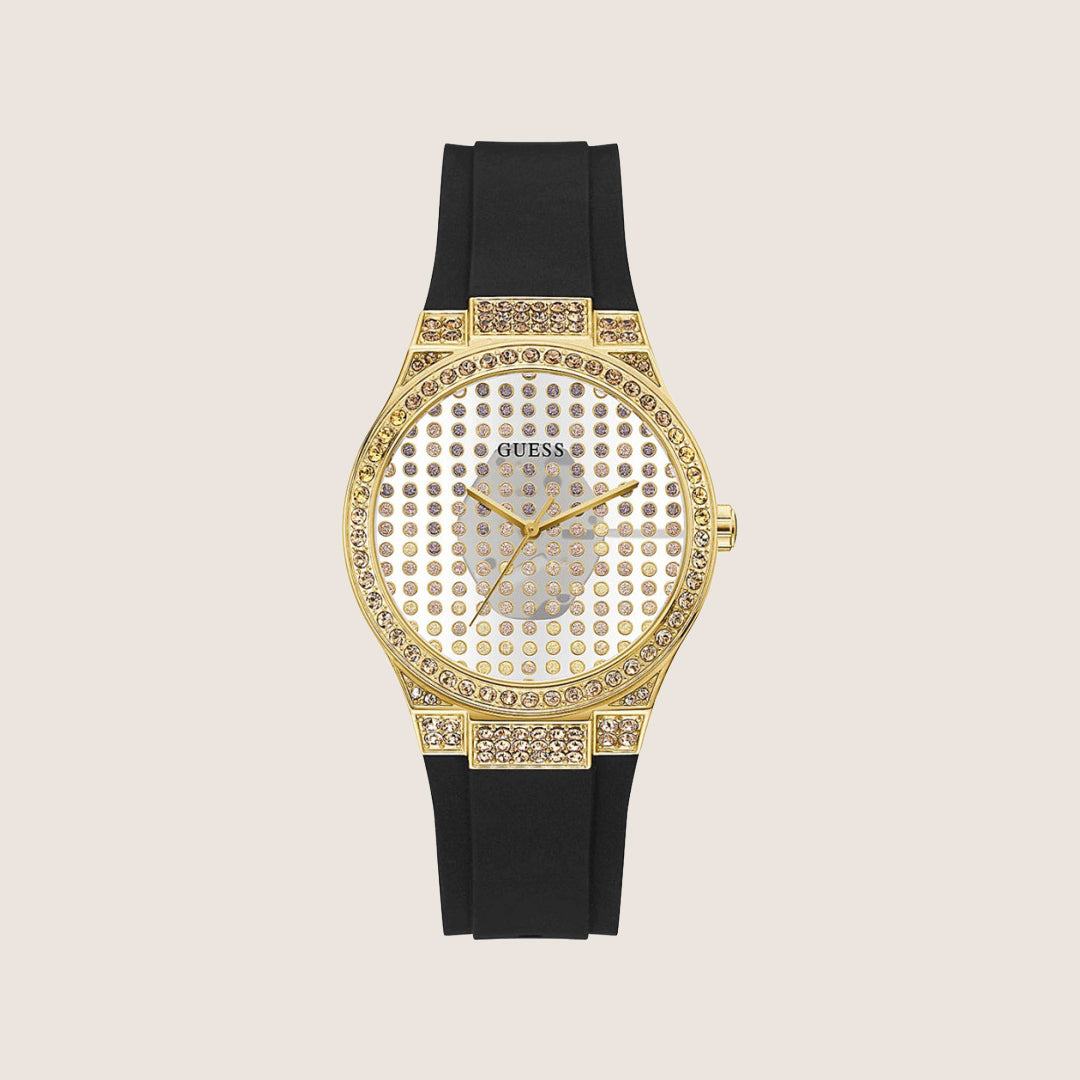 Guess Women's Radiance Watch Crystal-Set White Dial GW0482L1