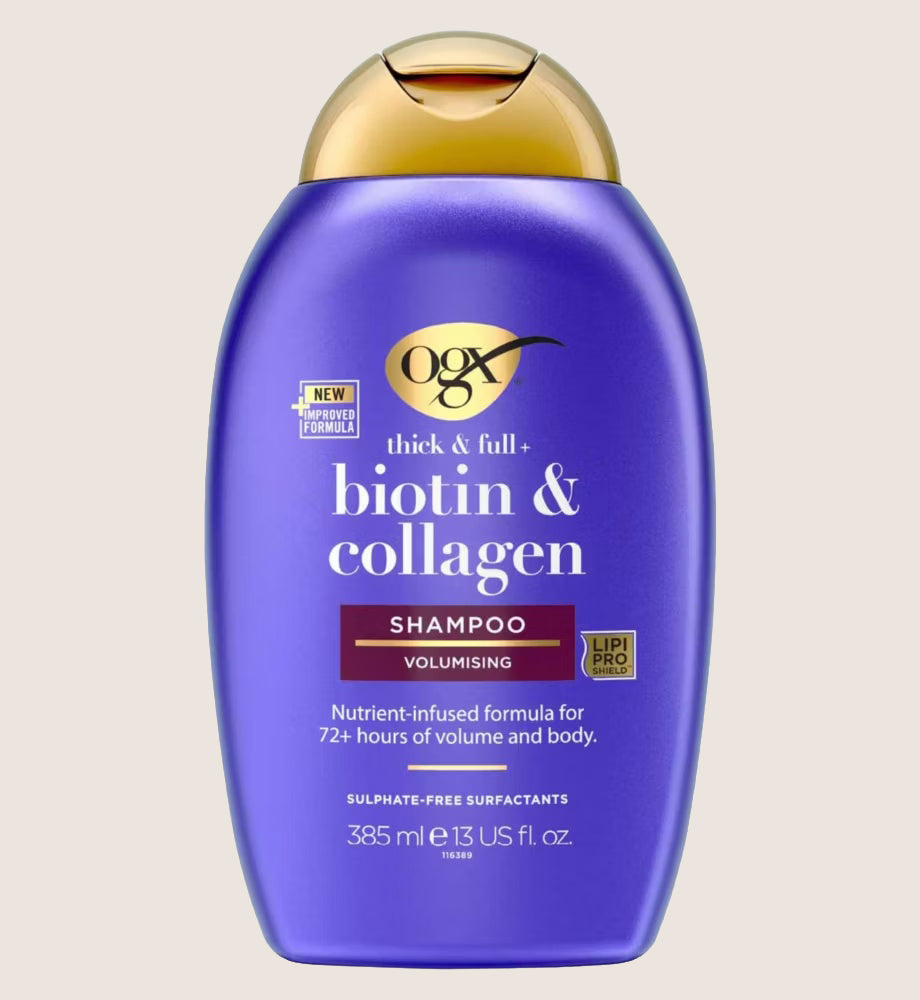 OGX Thick & Full+ Biotin & Collagen pH Balanced Volumising Shampoo 385ml