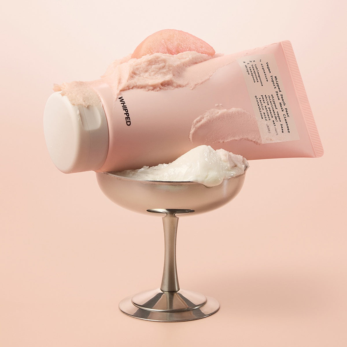Whipped Peach Pear Vegan Yogurt Pack Cleanser 130g Set (+Pack Cleanser 25g)