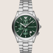 Emporio Armani Mens Watch Silver Stainless Steel Bracelet AR11529