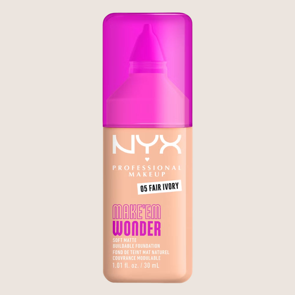 NYX Professional Makeup Make EM Wonder 24H Soft Matte Foundation 24-Hour Wear