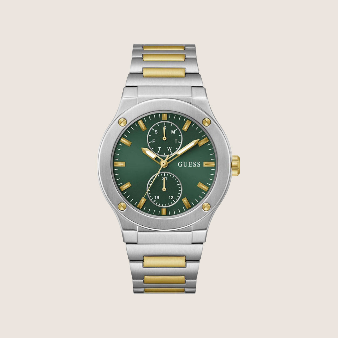 Guess Mens Jet Watch Green Dial GW0795G1