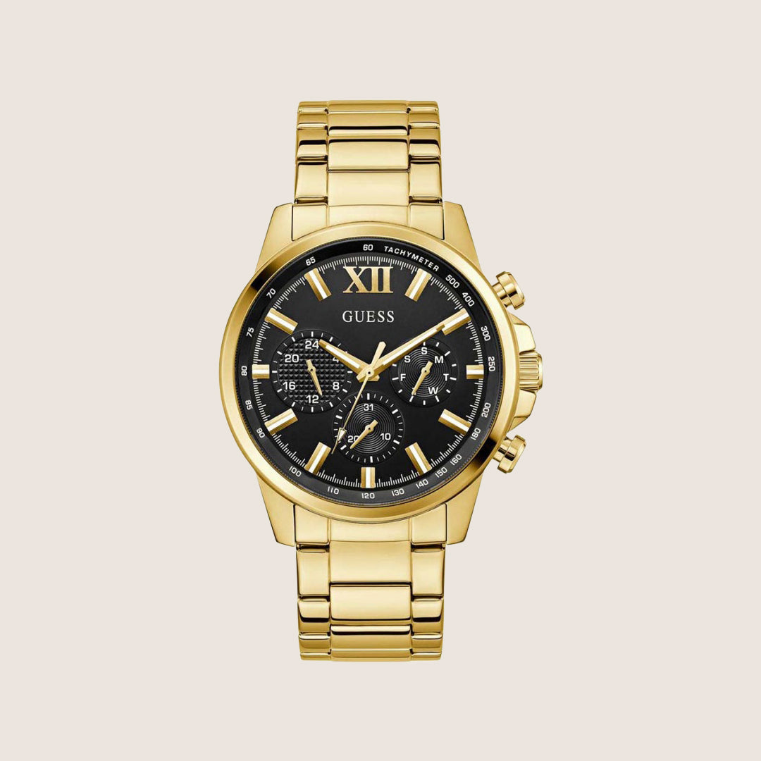 Guess Mens Walker Watch Black Dial GW0900G3