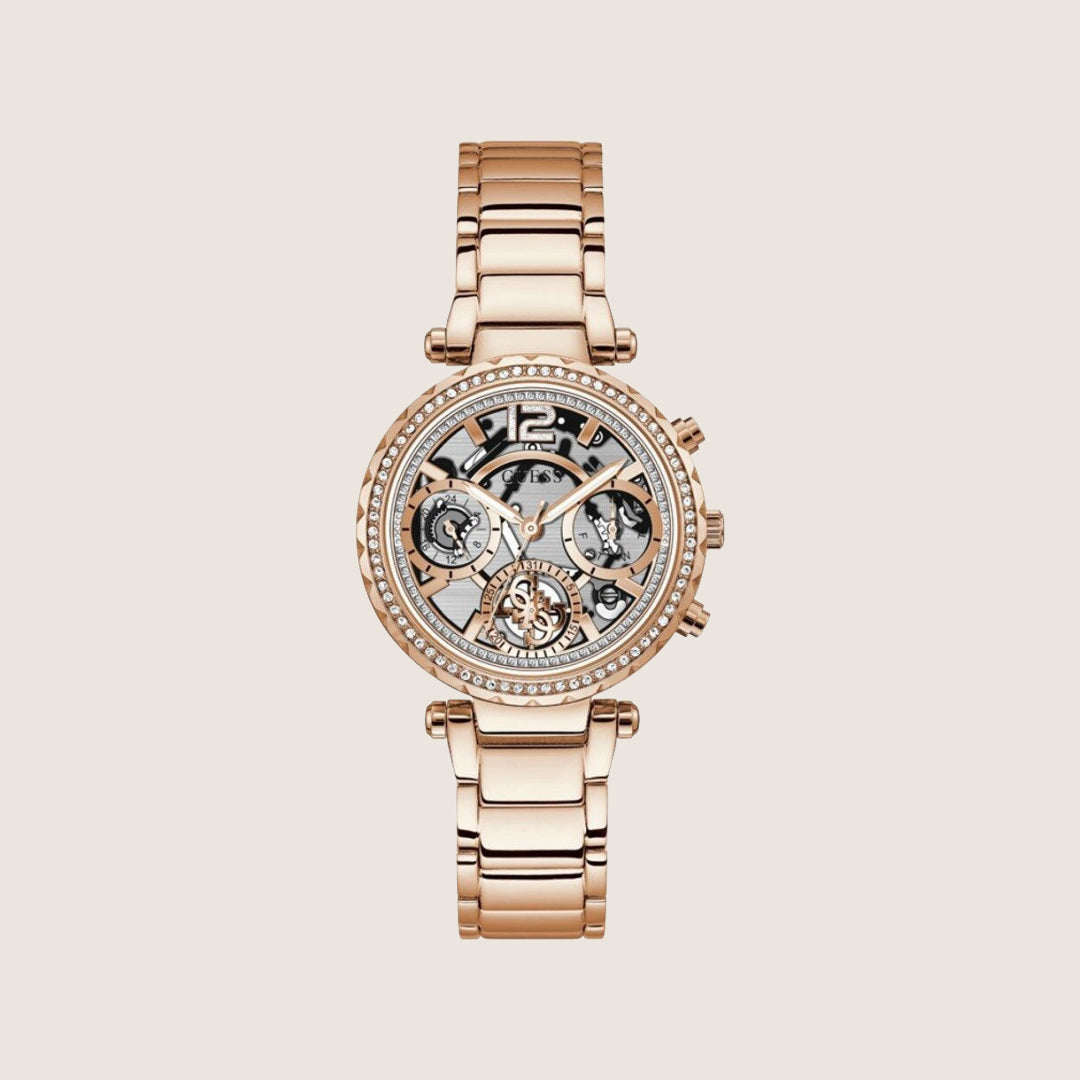 Guess Women's Silver Dial Watch Crystal-Set Silver Dial GW0403L3