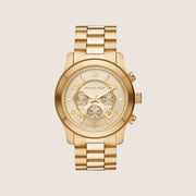 Michael Kors Women's Runway Chronograph Gold Dial Watch MK9074