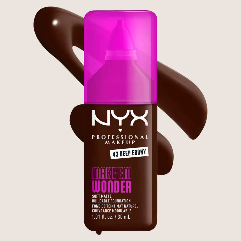 NYX Professional Makeup Make EM Wonder 24H Soft Matte Foundation 24-Hour Wear