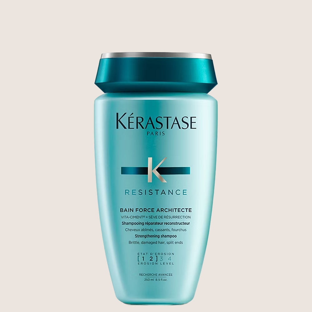 Kérastase Resistance Force Architecte Daily Strengthening Shampoo for Damaged, Brittle Hair with Vita-Ciment Complex Cleansing Formula 250ml