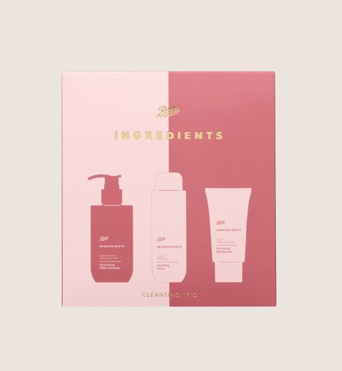 Boots Ingredients Cleansing Trio Skincare Gift Set For Her