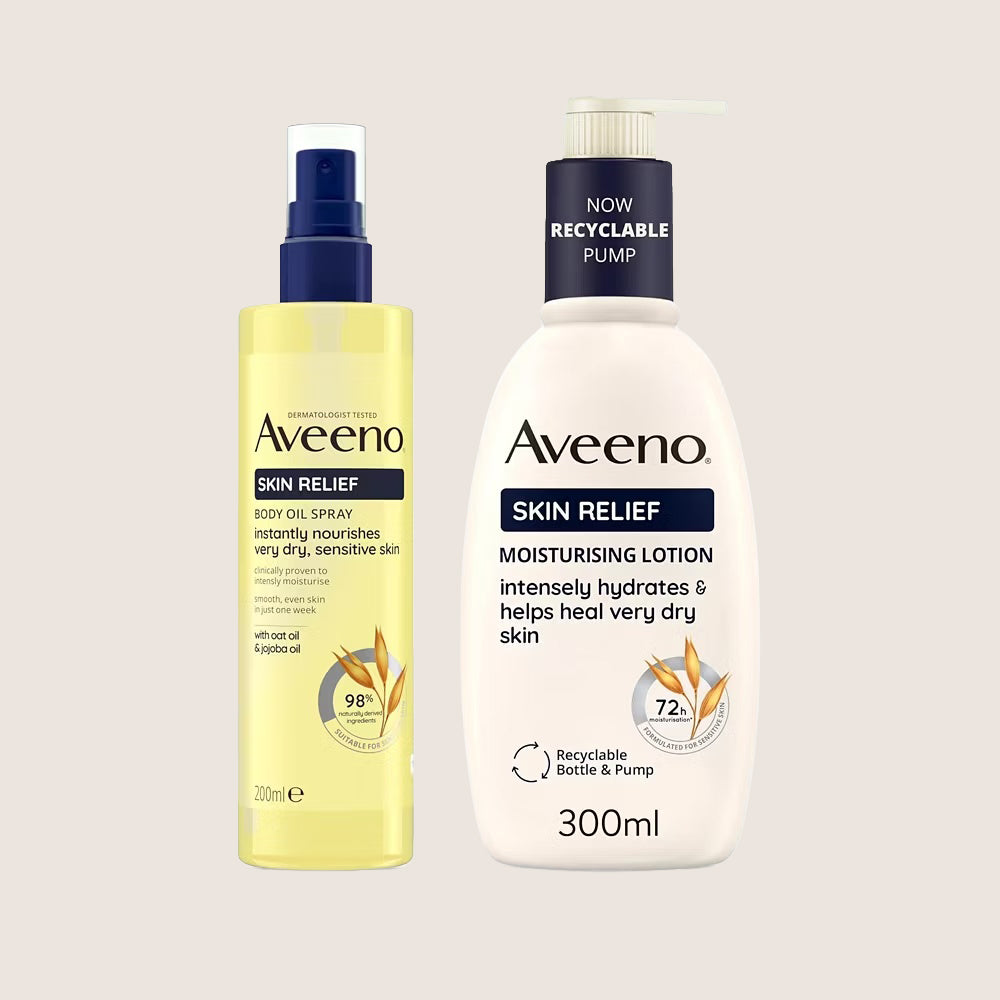 Aveeno Moisturising Body Oil & Lotion Duo Long-lasting Moisture