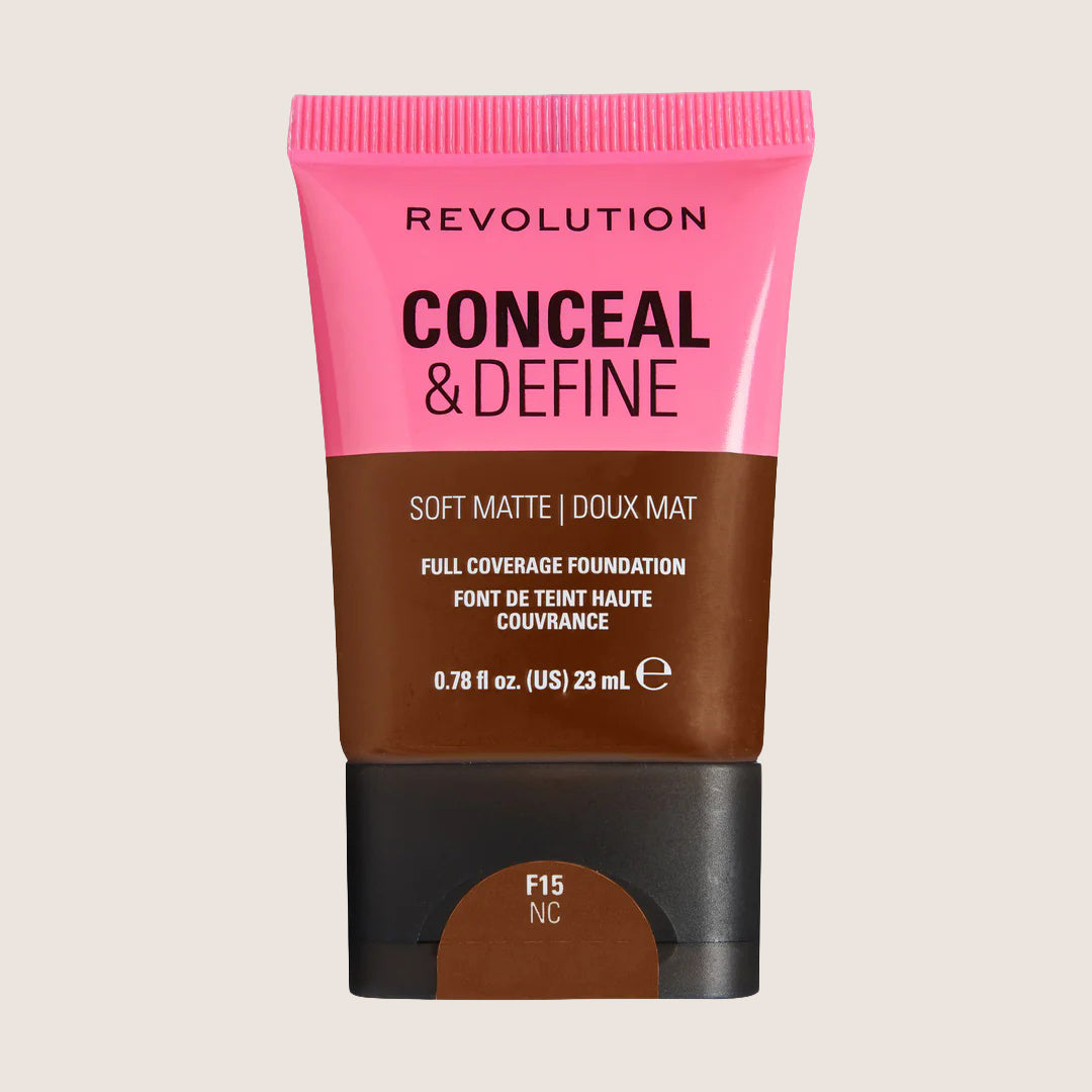 Revolution Conceal & Define Soft Matte Tube Foundation Flawless Base