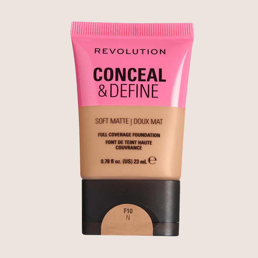 Revolution Conceal & Define Soft Matte Tube Foundation Flawless Base