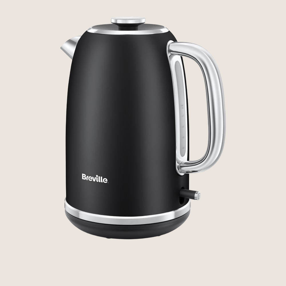 BREVILLE Mostra VKT269 Jug Kettle with Illuminated Water Window 1.7L - Black & Chrome