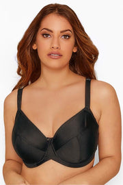 YOURS Black Smooth Non-Padded Underwired Full Cup Bra