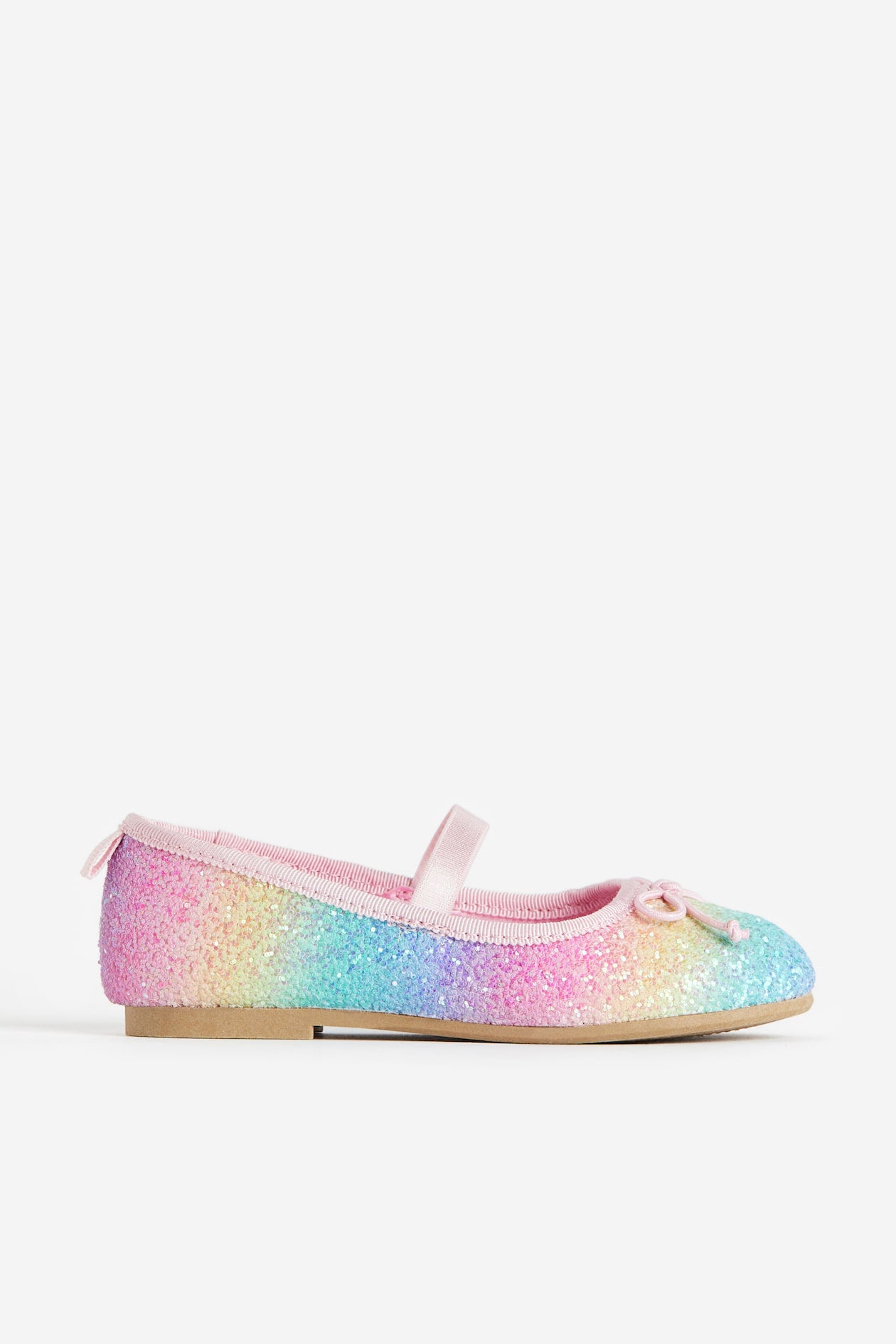 Appliquéd ballet pumps