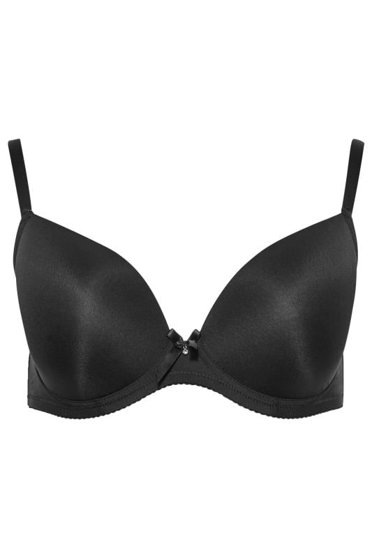 YOURS 2 PACK White & Black Plunge Microfibre Bras