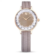 Swarovski Octea Nova Ladies Rose Gold-Tone Taupe Watch 5649999