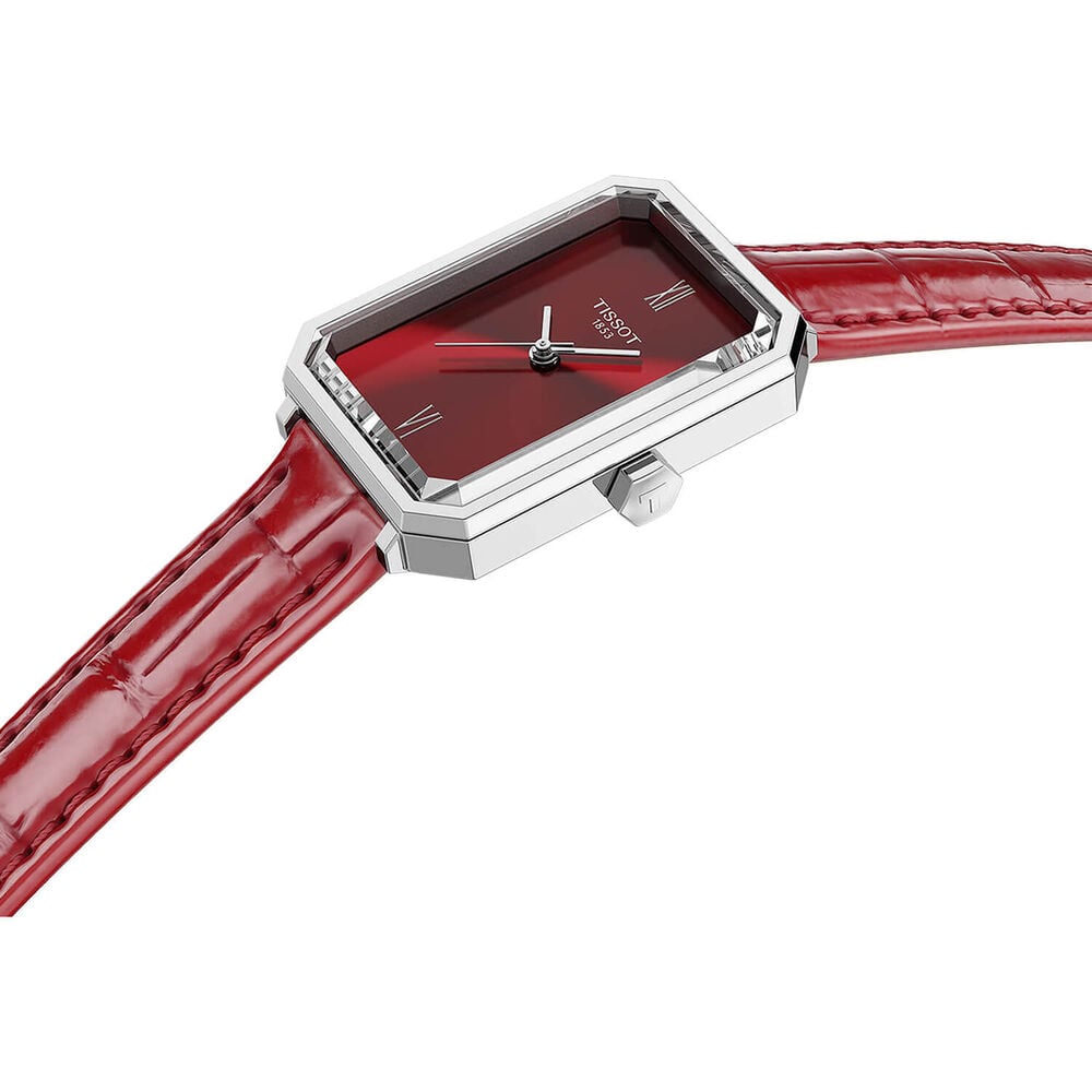 Tissot SRV 30mm Red Dial Leather Strap Watch
MPN: T1601101642300