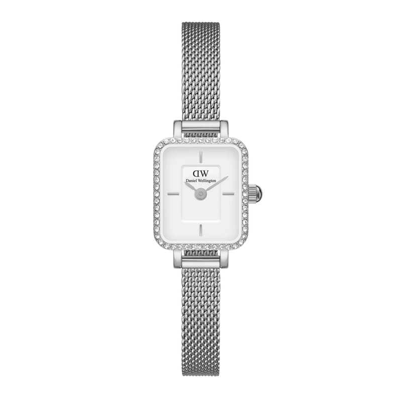 Daniel Wellington Quadro Mini Lumine Bezel Silver Watch DW00100732